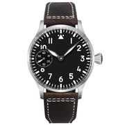 Corgeut 42mm Hand-Wound Watch — Sapphire Crystal, 316L Steel Case