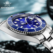 ADDIESDIVE Quartz Business Watch — Stainless Steel, Waterproof, Sporty