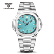Tandorio 40mm Square Automatic Watch — Sapphire Crystal, Auto Date, NH35 or Miyota 8215