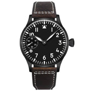 Corgeut 42mm Hand-Wound Watch — Sapphire Crystal, 316L Steel Case