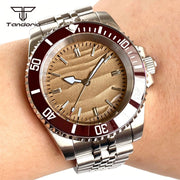 Tandorio 40mm Automatic Watch — Sand Dune Dial, Sapphire Crystal, NH35 or Miyota 8215