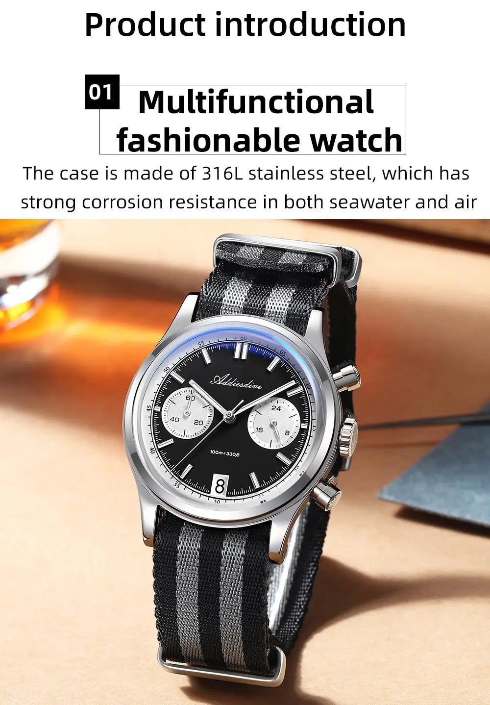 Naval Chronograph Quartz Watch | Unic Watches