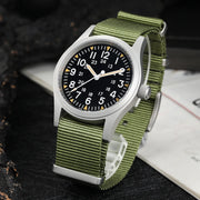 Militado ML05 Vintage Field Watch — VH31 Quartz, Sapphire Crystal, 38mm