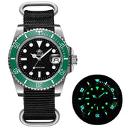 ADDIESDIVE Quartz Diver Watch — C3 Super Luminous, Stainless Steel, 200m