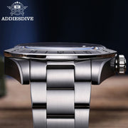 ADDIESDIVE 39mm GMT Watch — Quartz, Bubble Glass, Luminous, 20 BAR