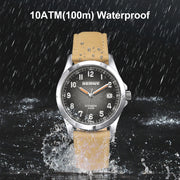 BERNY Frosted Dial Automatic Watch — ST2130 Movement, Sapphire Crystal, 10 ATM