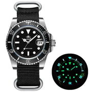 ADDIESDIVE Quartz Diver Watch — C3 Super Luminous, Stainless Steel, 200m