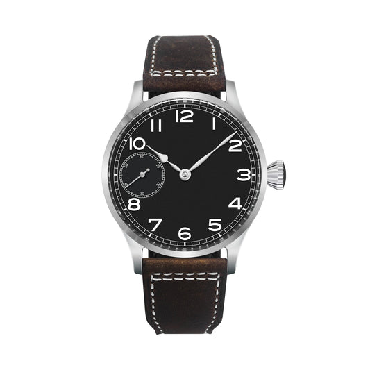 Corgeut 42mm Hand-Wound Watch — Sapphire Crystal, 316L Steel Case