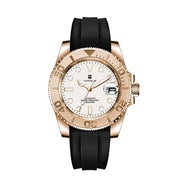 Corgeut 40mm Rose Gold Automatic Watch — 100m Waterproof, Sapphire Crystal