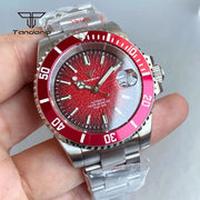Tandorio 40mm Automatic Watch — Sapphire Crystal, Textured Dial, Date, Glide Clasp