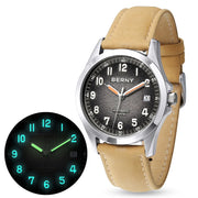 BERNY Frosted Dial Automatic Watch — ST2130 Movement, Sapphire Crystal, 10 ATM