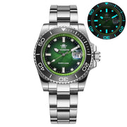 ADDIESDIVE Quartz Diver Watch — Ceramic Bezel, Luminous, 200m, Steel or Rubber Strap