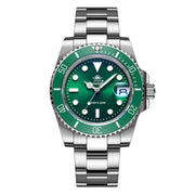 ADDIESDIVE Quartz Diver Watch — 316L Steel, Night Light, 200m