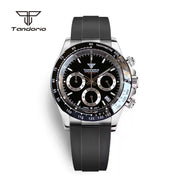 Tandorio VK63 Chronograph Watch — 39mm Quartz, Sapphire Crystal, Stopwatch