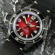 CADISEN Automatic Watch — Miyota 8215, Genuine Leather Strap, Luminous