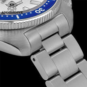 ADDIESDIVE Quartz Watch — Sapphire Crystal, Luminous, 200m, Stainless Steel