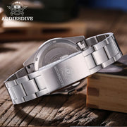ADDIESDIVE 39mm GMT Watch — Quartz, Bubble Glass, Luminous, 20 BAR
