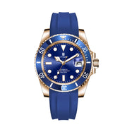 Corgeut 40mm Rose Gold Automatic Watch — 100m Waterproof, Sapphire Crystal