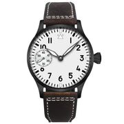 Corgeut 42mm Hand-Wound Watch — Sapphire Crystal, 316L Steel Case