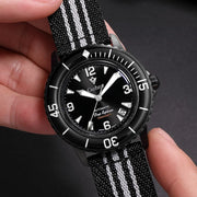 CADISEN Deep Explorer 2025 New Automatic Mechanical Watch Man Canvas Strap Wristwatch MIYOTA  Luxury Luminous Waterproof Watches