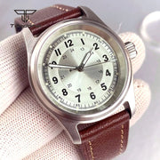 Tandorio 36mm Pilot Automatic Dive Watch — Miyota 8215, Butterfly Clasp, 20 BAR