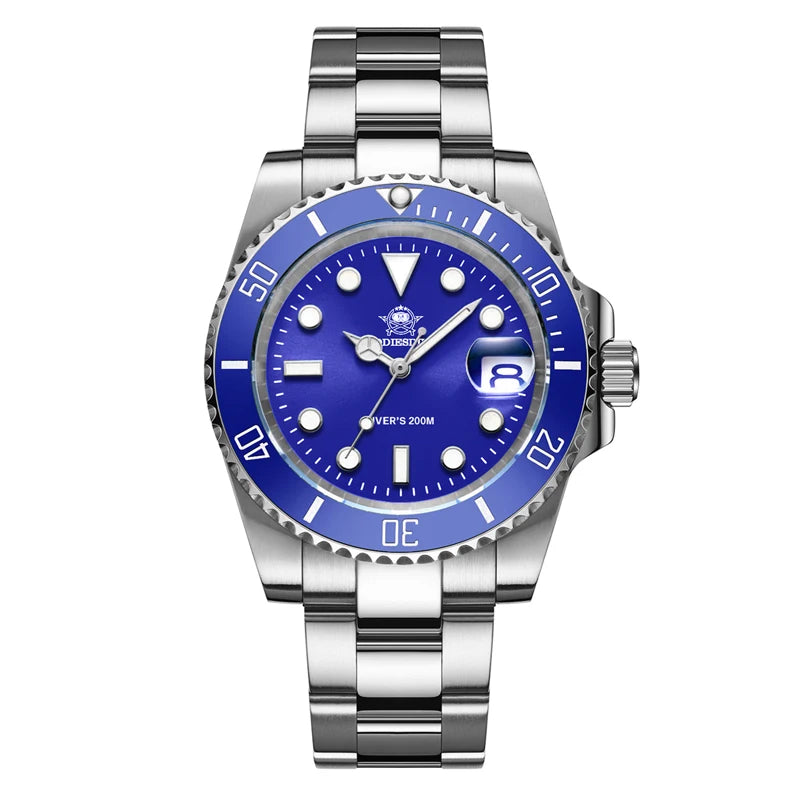 ADDIESDIVE Quartz Business Watch — Stainless Steel, Waterproof, Sporty