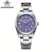 ADDIESDIVE Quartz Watch — Sapphire Crystal, Japanese Movement, Super Luminous, 100m