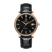 BODERRY Classic Dress Watch — Swiss Quartz, Sapphire Crystal, 40mm