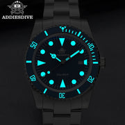 ADDIESDIVE 39mm Quartz Diver Watch — Ceramic Bezel, BGW9 Luminous, 200m (AD2068)