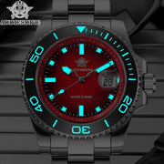 ADDIESDIVE Quartz Diver Watch — Ceramic Bezel, Luminous, 200m, Steel or Rubber Strap