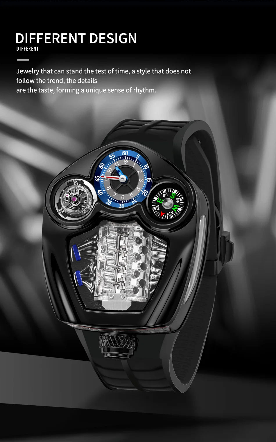 Unique V8 Engine Legacy Series | Unic Watches