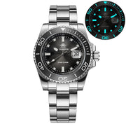 ADDIESDIVE Quartz Diver Watch — Ceramic Bezel, Luminous, 200m, Steel or Rubber Strap