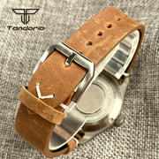 Tandorio 39mm Titanium/Steel Pilot Dive Watch — AR Sapphire, 20 BAR Automatic