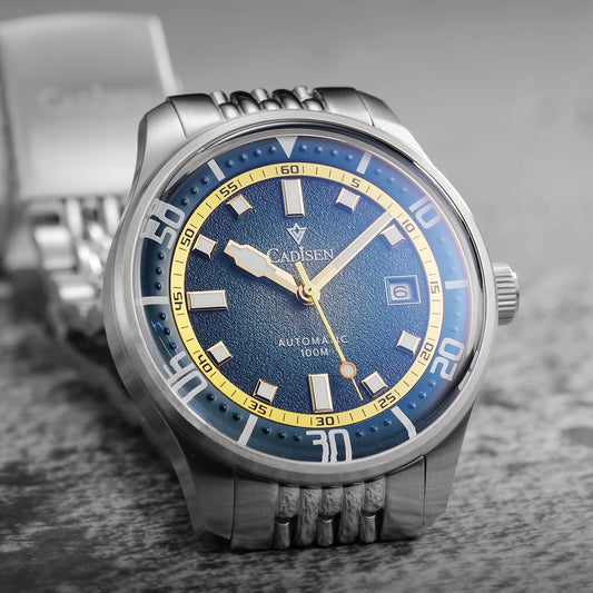 CADISEN Meridian Baltic Automatic Mechanical Watch Man Silver Business Casual Waterproof Watch Japan MIYOTA 8215 Movement Domed Glass Mens Watch