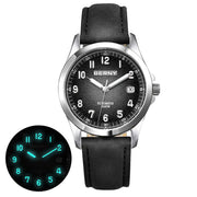 BERNY Frosted Dial Automatic Watch — ST2130 Movement, Sapphire Crystal, 10 ATM