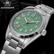 ADDIESDIVE Quartz Watch — Sapphire Crystal, Japanese Movement, Super Luminous, 100m