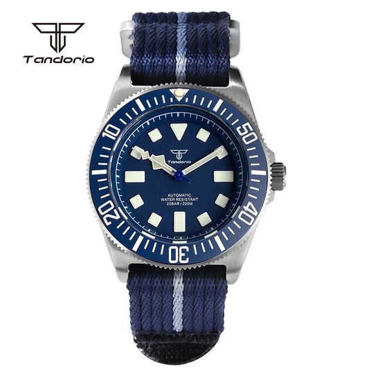 Tandorio Titan 42mm Titanium Automatic Dive Watch — Miyota 8215, Sapphire, 20 BAR