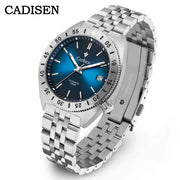 CADISEN Automatic Diver Watch — Miyota Movement, Sapphire Crystal, AR Coating