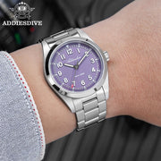 ADDIESDIVE Quartz Watch — Sapphire Crystal, Japanese Movement, Super Luminous, 100m