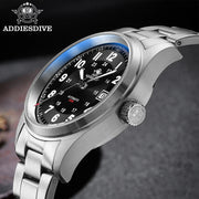 ADDIESDIVE 39mm Automatic Diver Watch — Sapphire Crystal, 200m, Miyota 8215