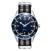 Corgeut Seamaster 41mm Automatic Watch — Sapphire Crystal, 100m Waterproof, Nylon Strap