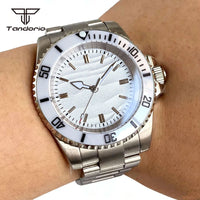 white-no logo-oyster / NH35-glass back
