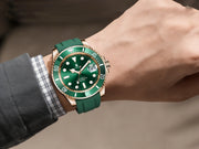 Corgeut 40mm Rose Gold Automatic Watch — 100m Waterproof, Sapphire Crystal