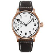 Corgeut 42mm Hand-Wound Watch — Sapphire Crystal, 316L Steel Case