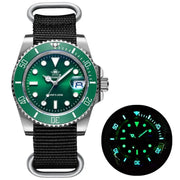 ADDIESDIVE Quartz Diver Watch — C3 Super Luminous, Stainless Steel, 200m