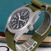 Militado ML05 Vintage Field Watch — VH31 Quartz, Sapphire Crystal, 38mm