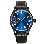 Corgeut 42mm Hand-Wound Watch — Sapphire Crystal, 316L Steel Case