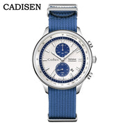 CADISEN Sky Explorer New Mens Watches Luxury Quartz Watch For Man Chronograph Japan MIYOTA 0S11 Men Gift Luminous Waterproof Canvas Wristwatc