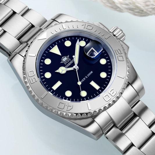 ADDIESDIVE Quartz Diver Watch — Stainless Steel, BGW9 Super Luminous, 200m