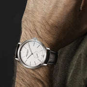 Sea-Gull Business Mechanical Watch — 50m Waterproof, Leather Strap, 40mm